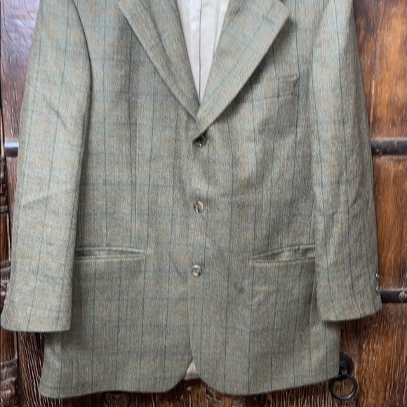 Brooks Brothers Harris Tweed Style Wool Blazer Men’s 39R USA Classic Brown Plaid - Picture 6 of 8